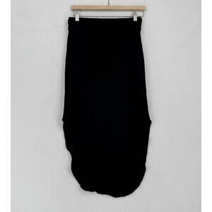 Frank & Eileen Black Unforgettable Donegal Triple Fleece Midi Skirt Sz S